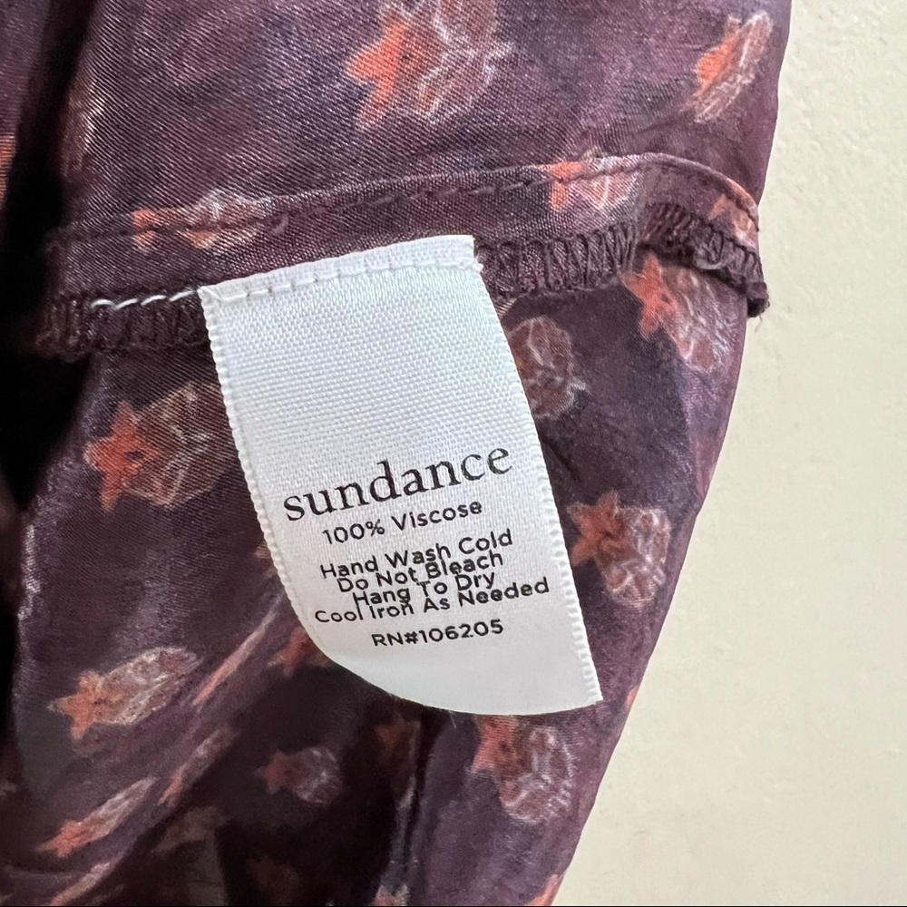 SUNDANCE Women’s Rusty Tunic Split Sides  Satin  Dress Sz M Boho Cottagecore EUC - Picture 7 of 10